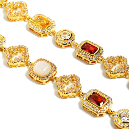 Iced Gemstone Bracelet