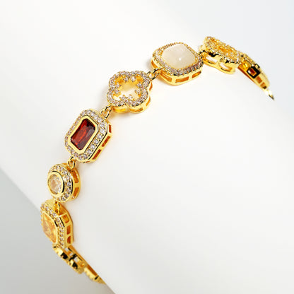 Iced Gemstone Bracelet