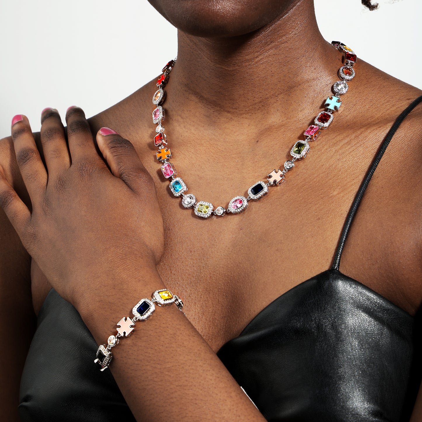 Gold Solstice Gemstone Necklace (Unisex)