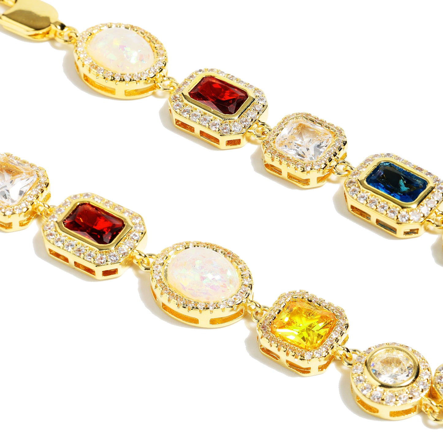 Motley Gemstone Bracelet