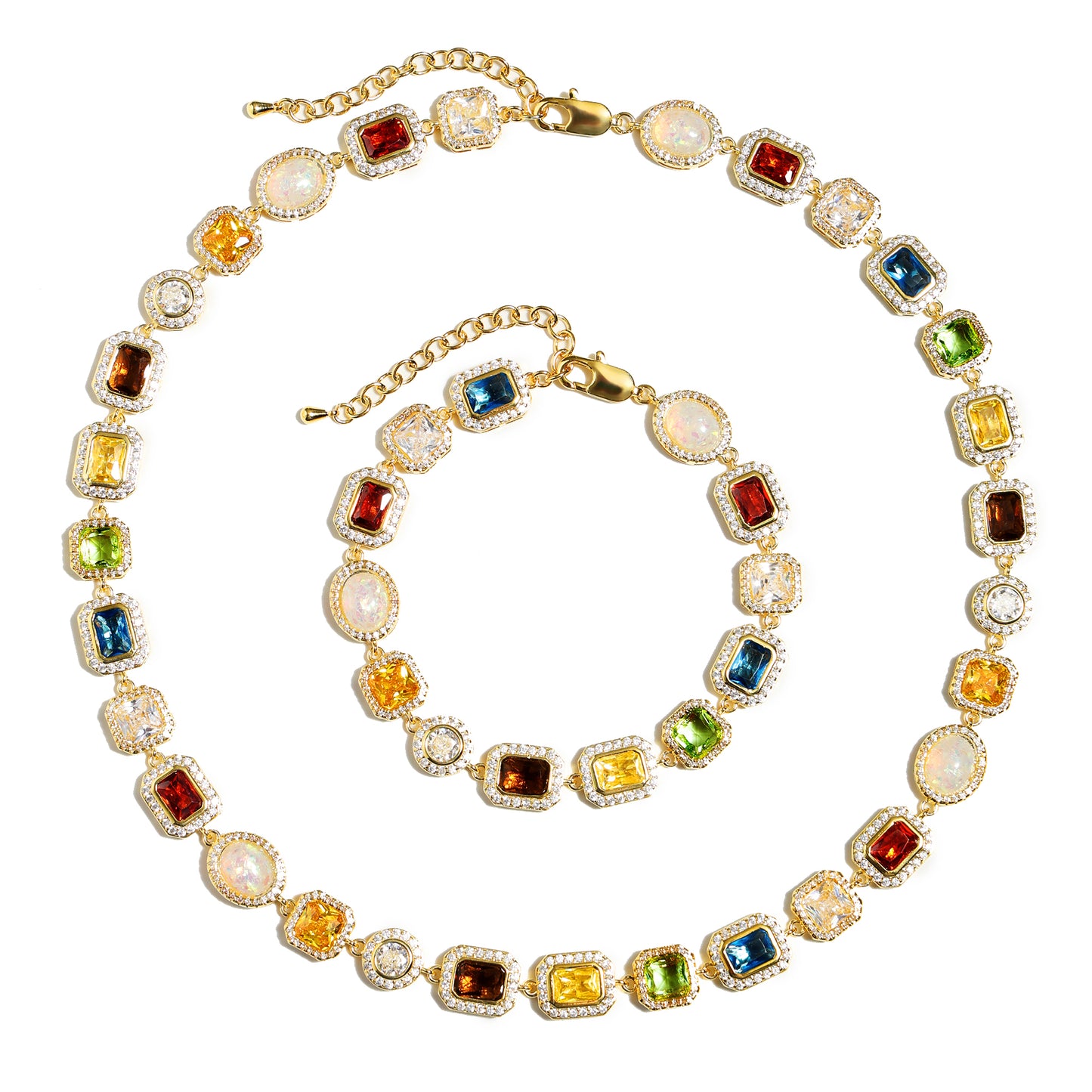 Motley Gemstone Bracelet