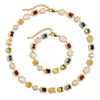 Motley Gemstone Bracelet