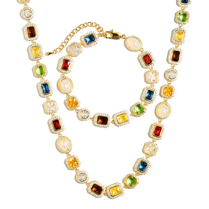 Motley Gemstone Bracelet