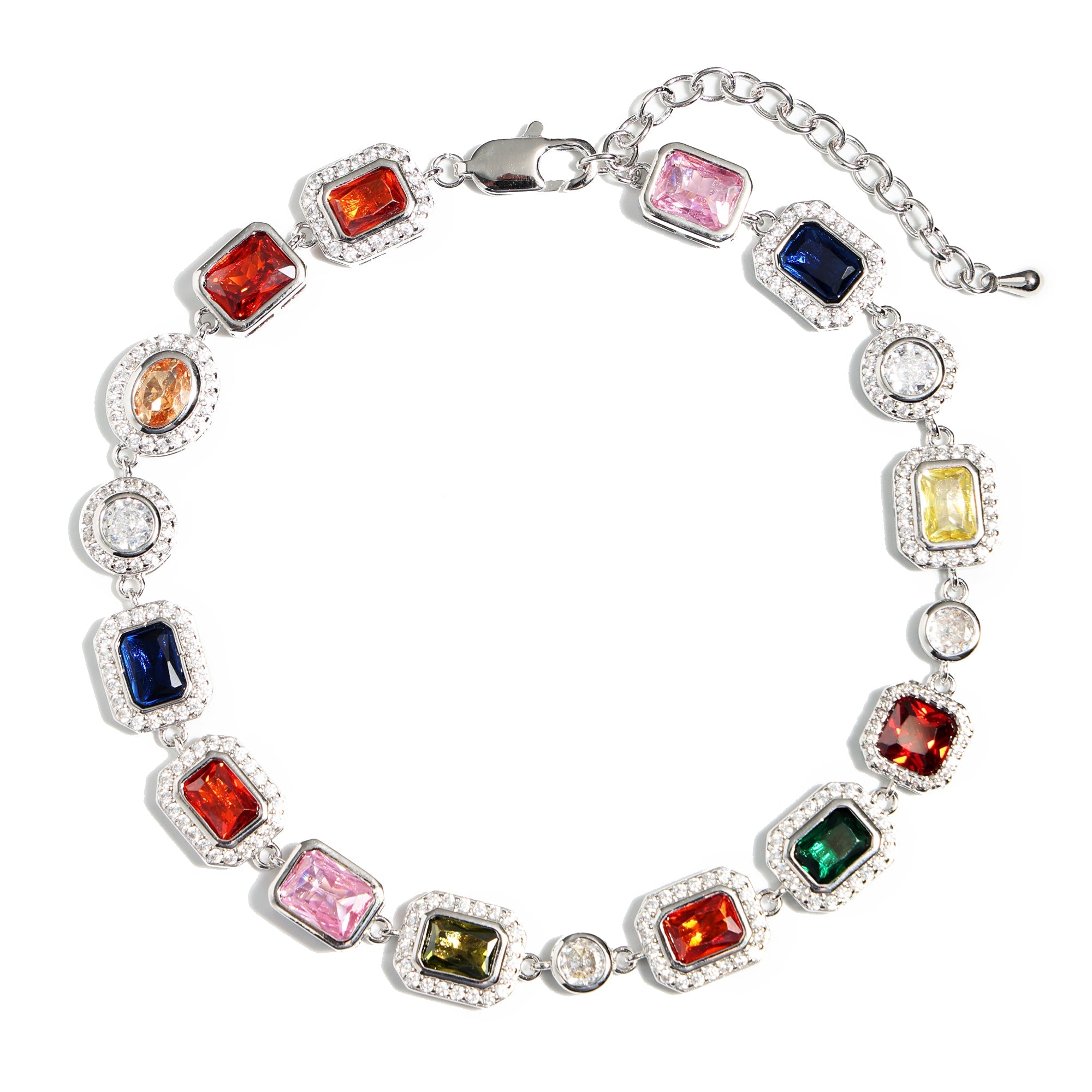 Charming Multicolor Gemstone Anklet – iceyqueen