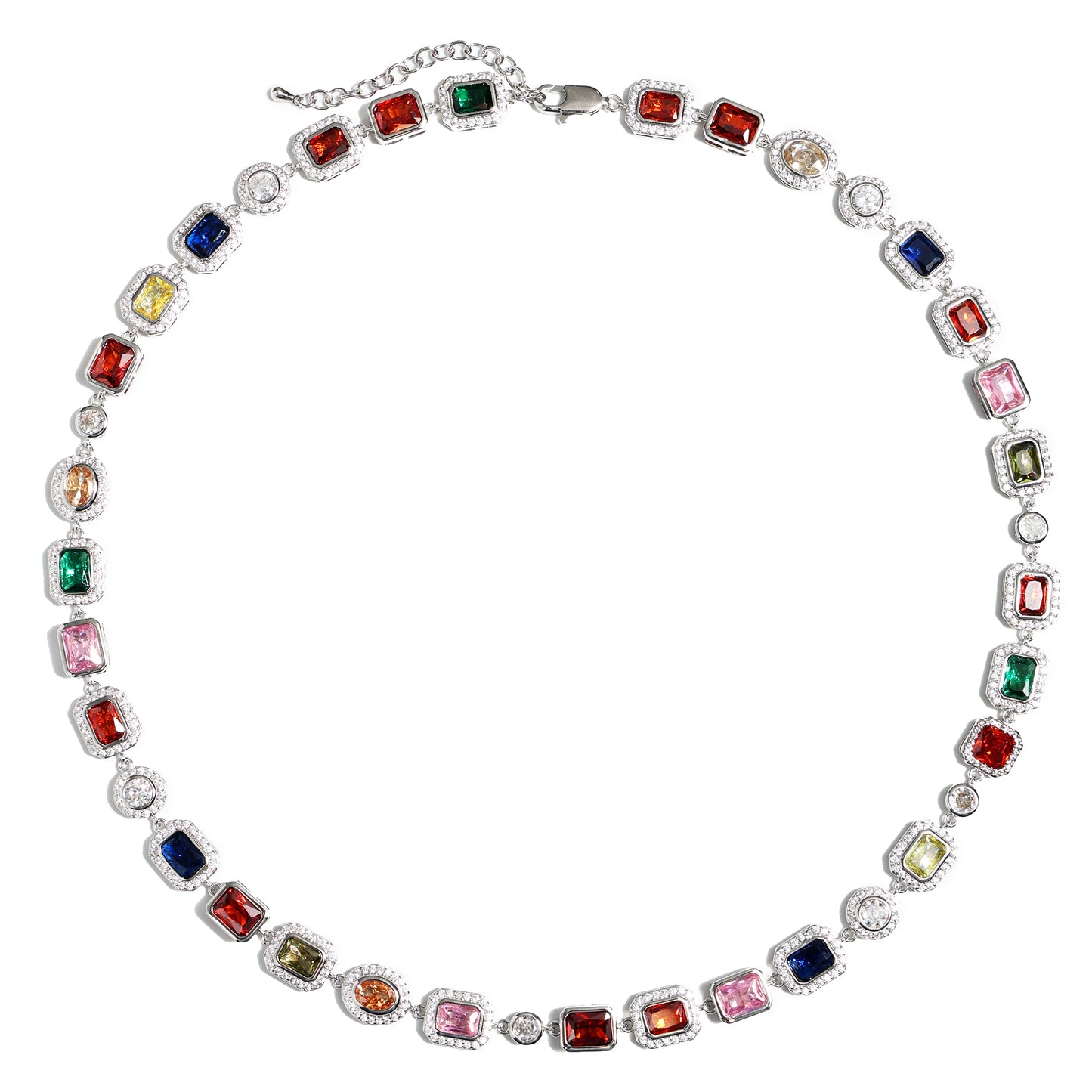 Charming Multicolor Gemstone Necklace
