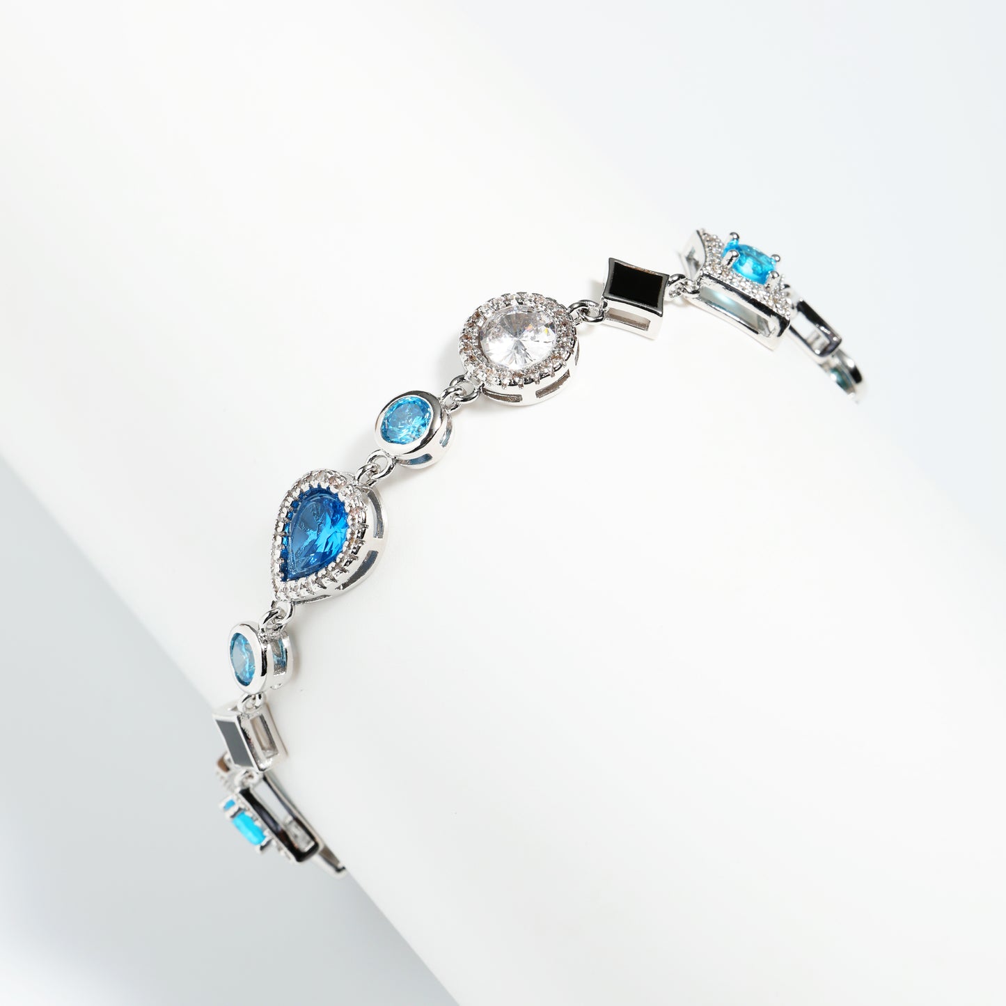 Star Motif Blue Multi Gemstone Necklace