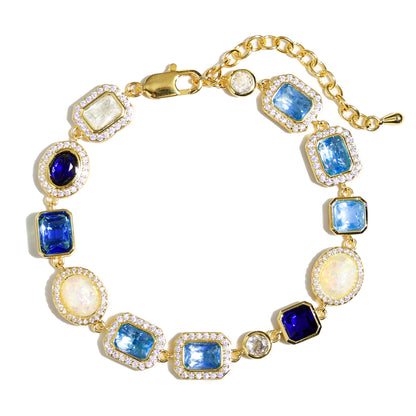 Blue Gemstone Solstice Necklace