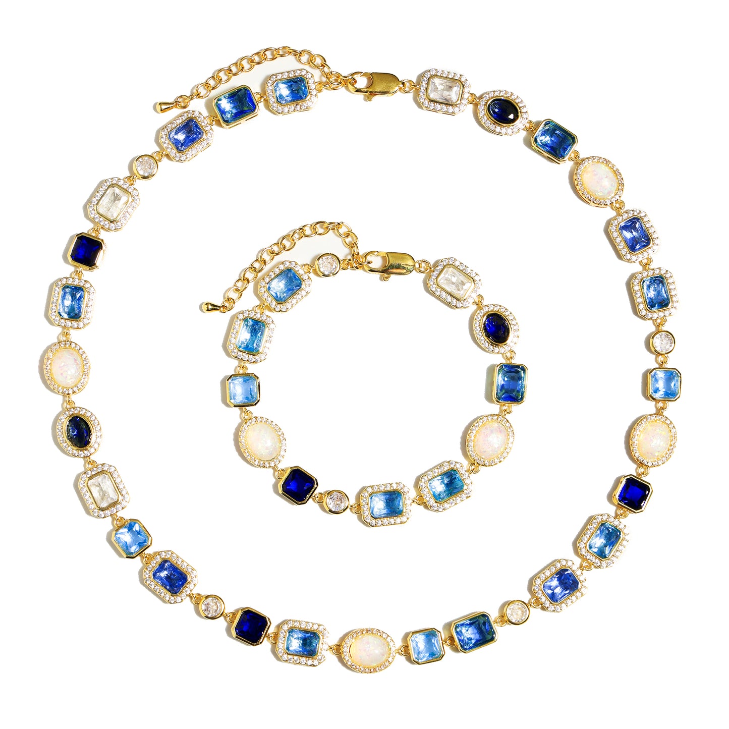Blue Gemstone Solstice Necklace