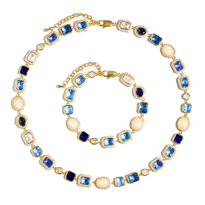 Blue Gemstone Solstice Necklace