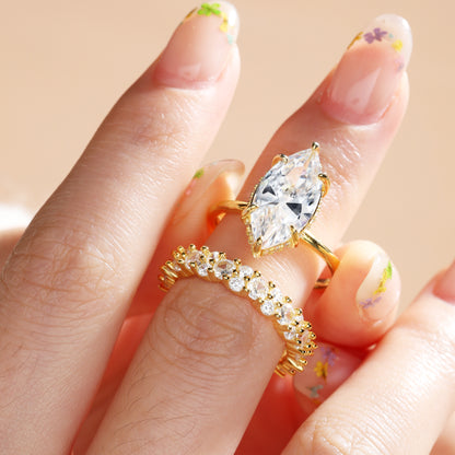 Special Marquise Cut Ring Set