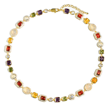 Beautiful Gemstone Set(Gemstone Necklace ＆ Bracelet)