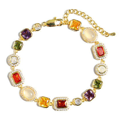 Beautiful Gemstone Set(Gemstone Necklace ＆ Bracelet)