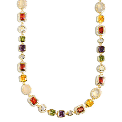 Beautiful Gemstone Set(Gemstone Necklace ＆ Bracelet)