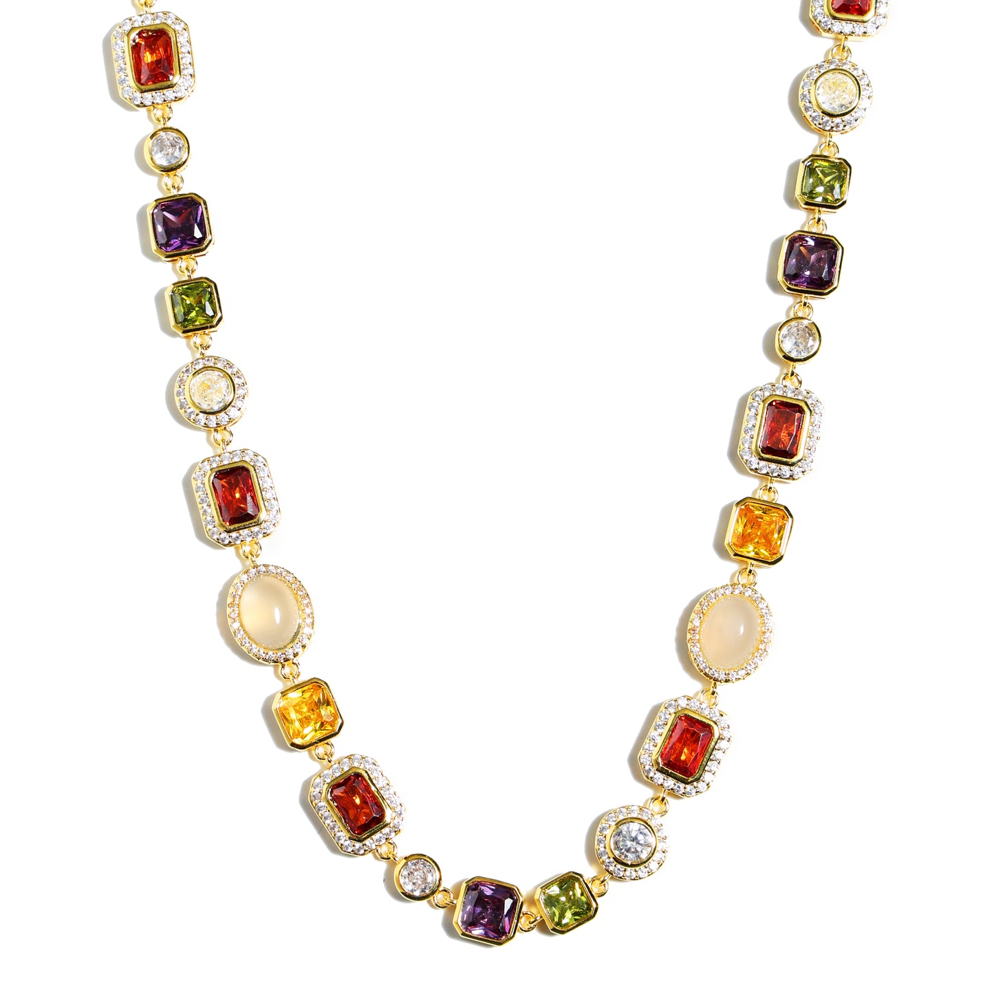 Beautiful Gemstone Set(Gemstone Necklace ＆ Bracelet)