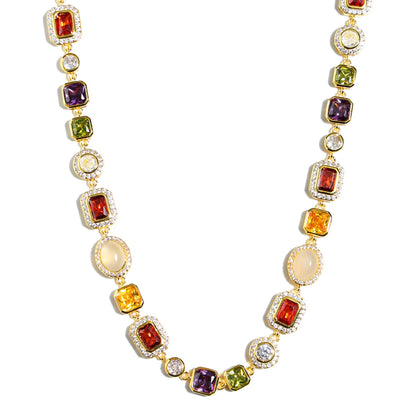 Beautiful Gemstone Set(Gemstone Necklace ＆ Bracelet)