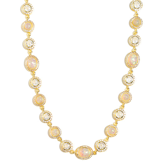 Aurora Whisper Gemstone Necklace