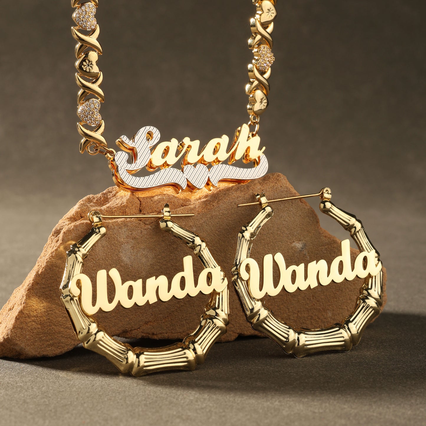 Vintage Nameplate Custom Name Set