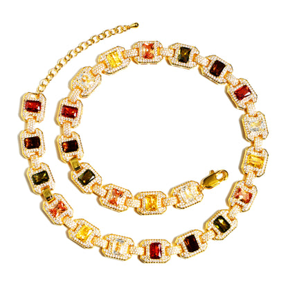 Hue Horizon Gemstone Necklace
