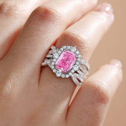 Interchangeable Halo Ring Set