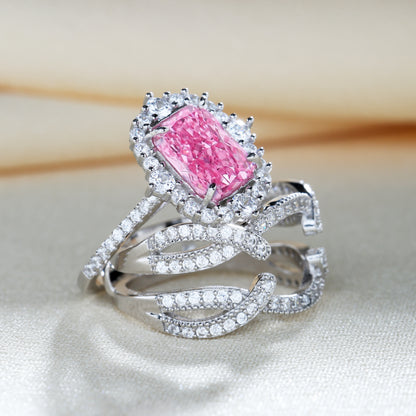 Interchangeable Halo Ring Set
