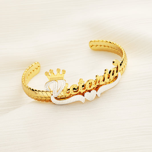 Crown Name Bracelet
