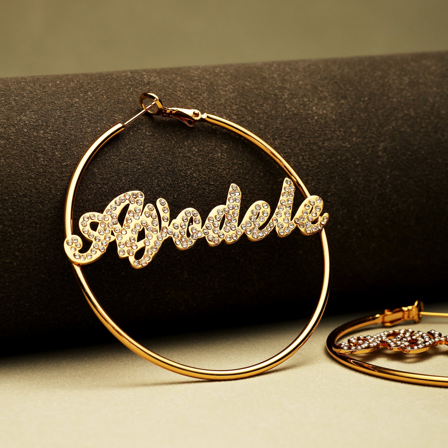 Fashion Big Hoop Name Earrings