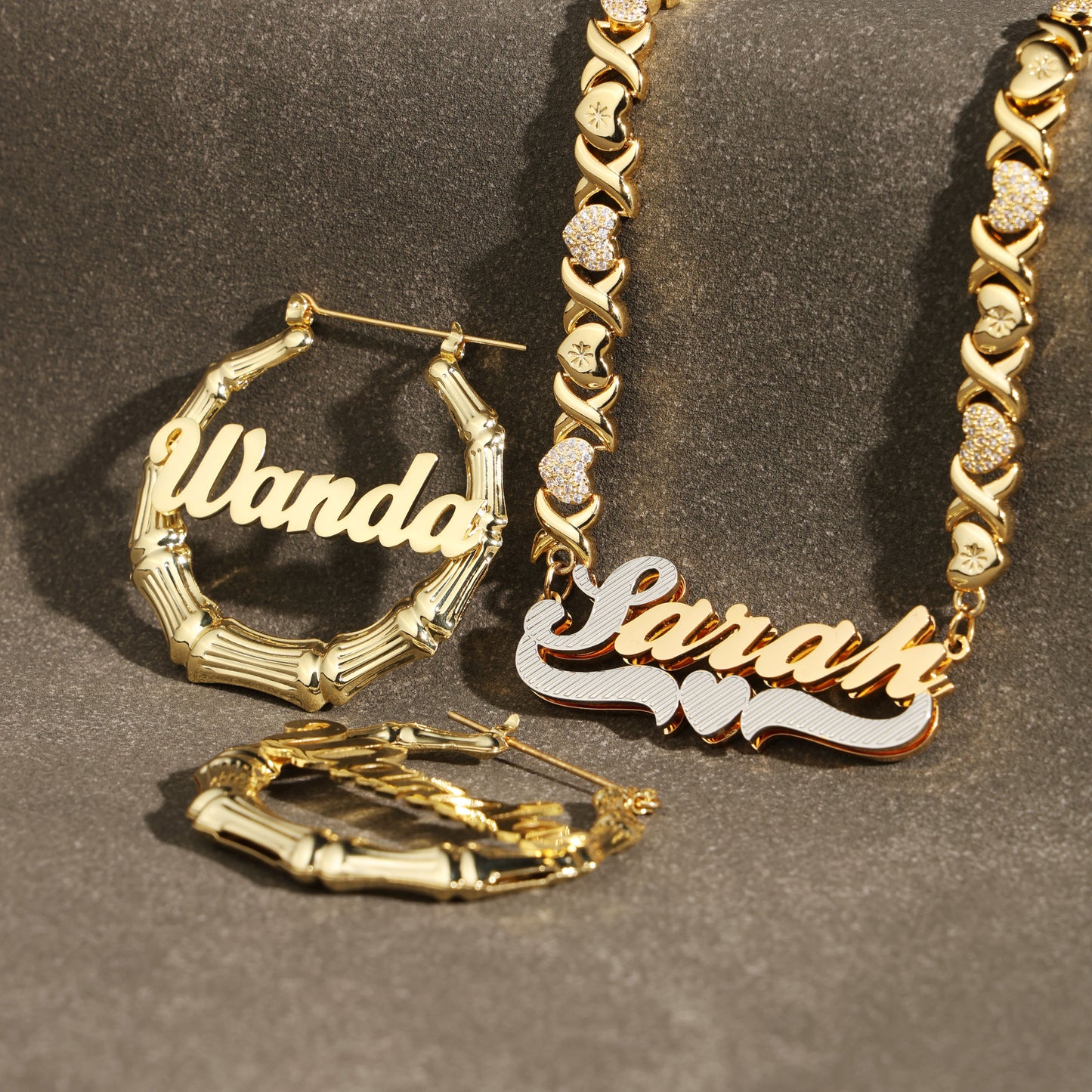 Vintage Nameplate Custom Name Set