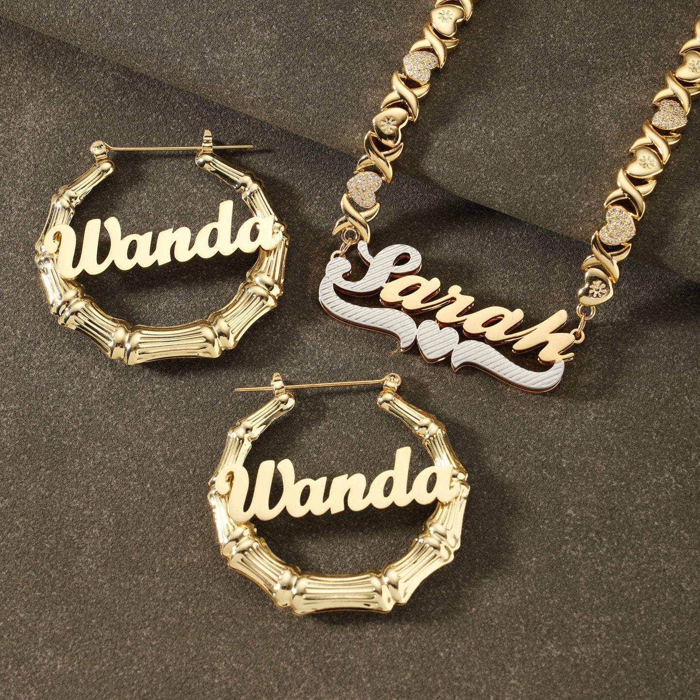 Vintage Nameplate Custom Name Set