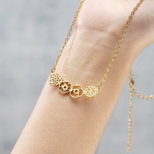 Dainty Birth flower Necklace