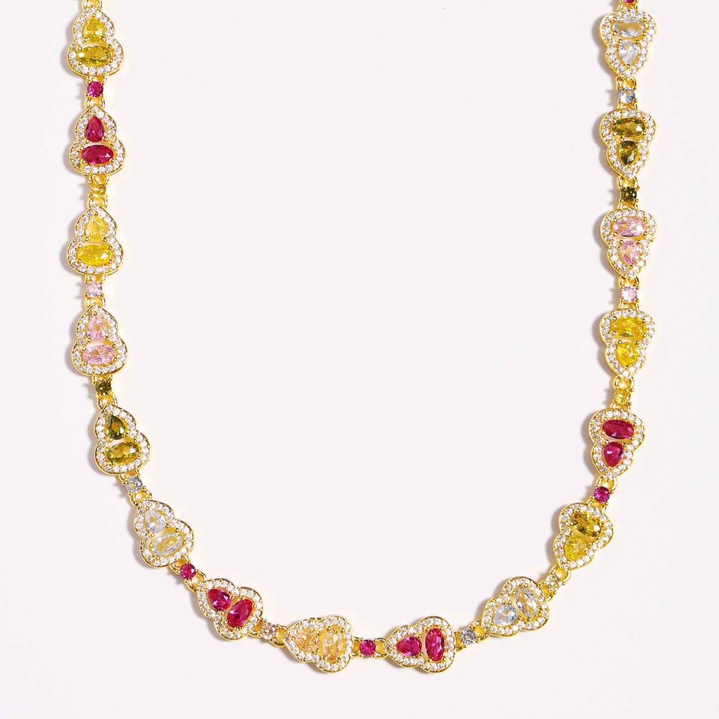 Rainbow Gourd Tourmaline Gemstone Bracelet