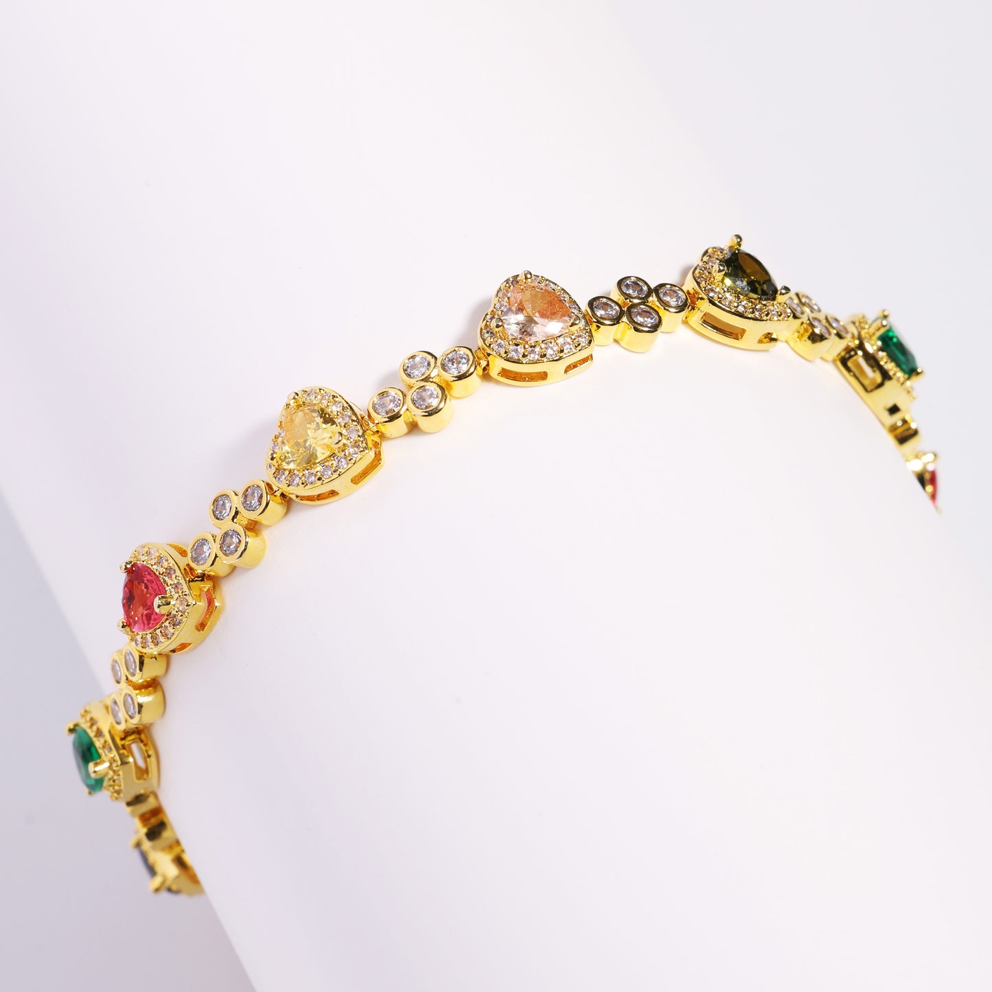 Heart Shaped Tourmaline Gemstone Necklace