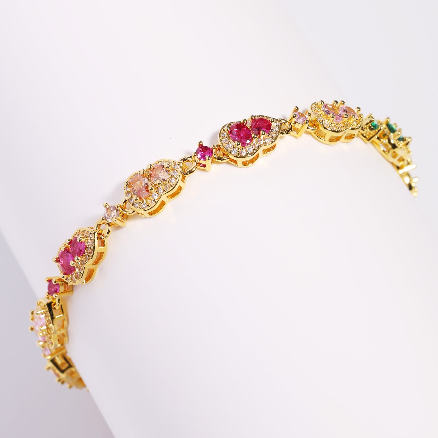 Fortune's Chalice: Gourd-Cut Tourmaline Gemstone Necklace Set