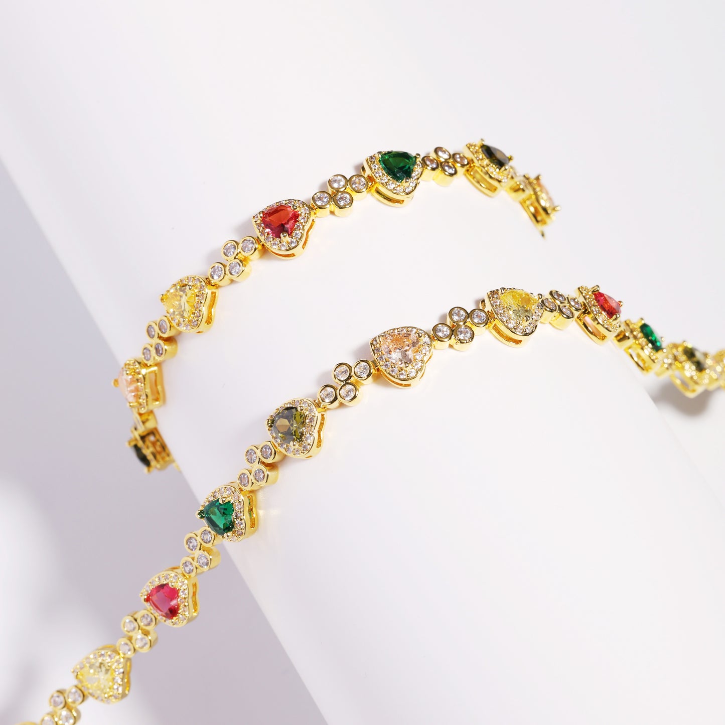 Heart Shaped Tourmaline Gemstone Necklace