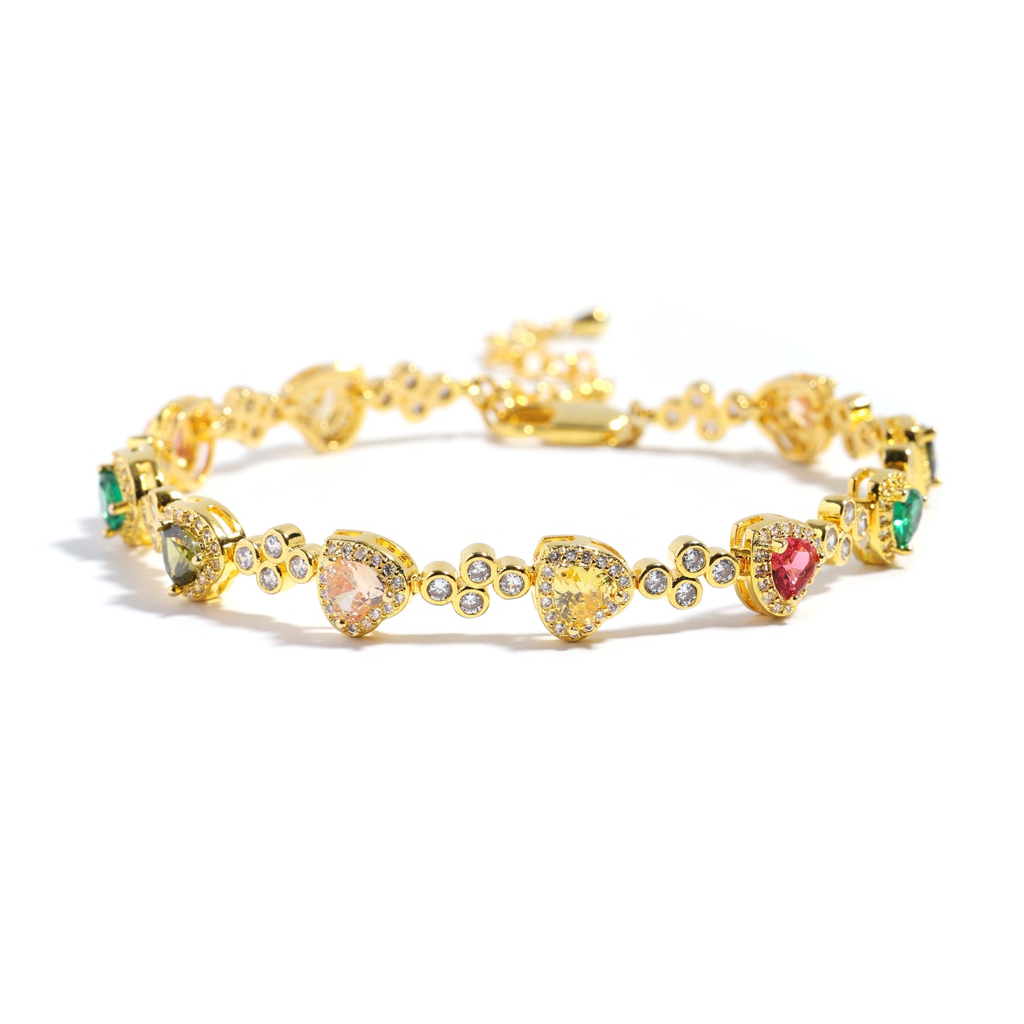 Heart Shaped Tourmaline Gemstone Necklace