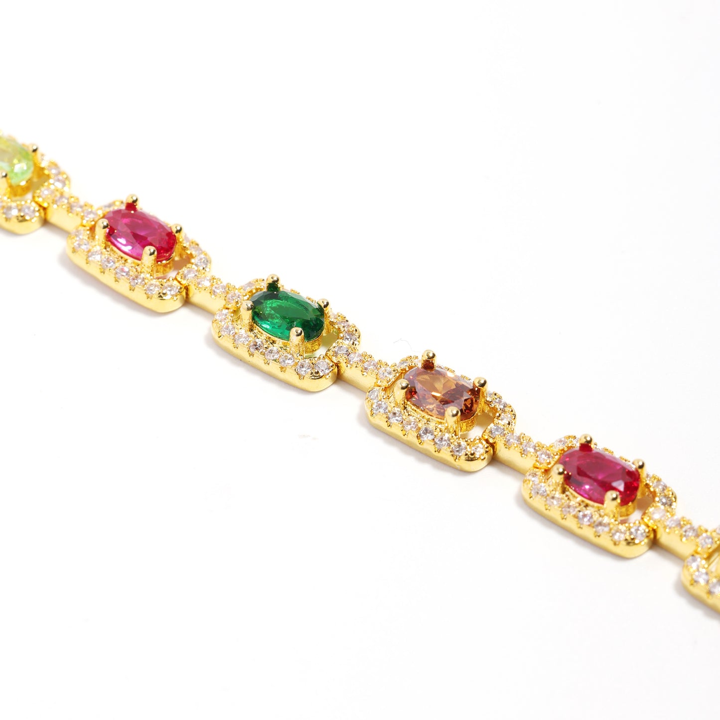 Prism Square-Cut Tourmaline Gemstone Necklace