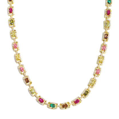 Prism Square-Cut Tourmaline Gemstone Set