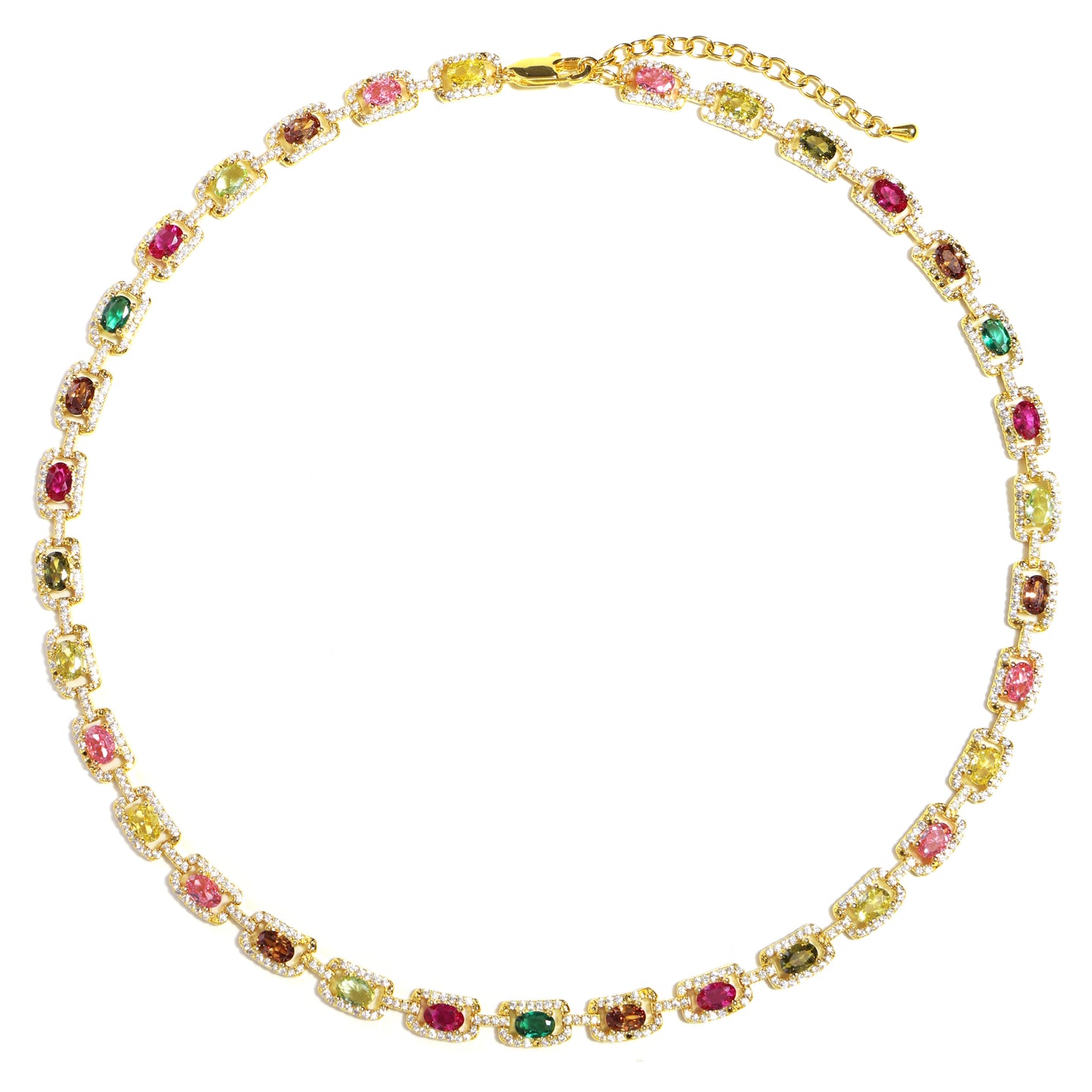 Prism Square-Cut Tourmaline Gemstone Set
