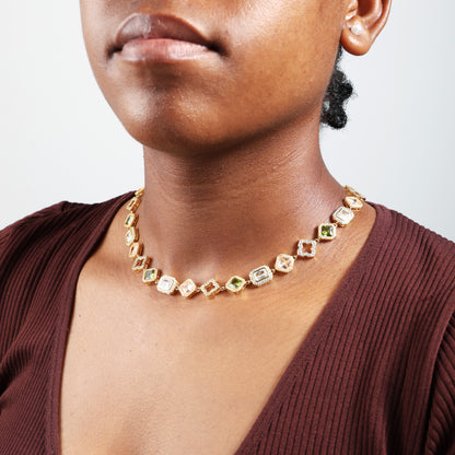 Fresh Harmony Gemstone Necklace Set