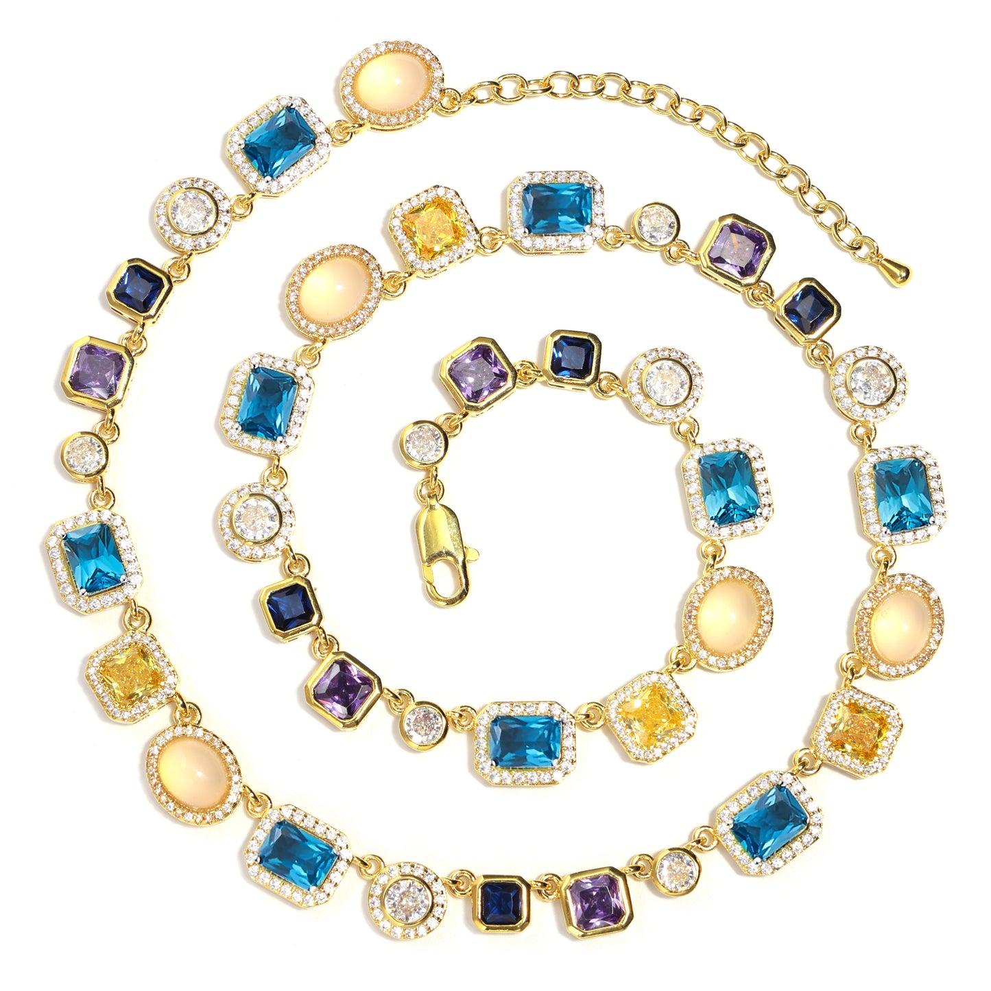 Sapphire Skies and Golden Sunbeams Gemstone Set