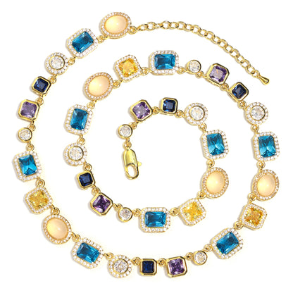 Sapphire Skies and Golden Sunbeams Gemstone Set