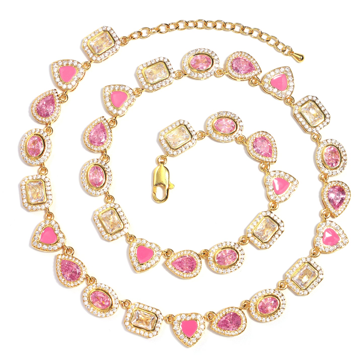 Sakura Dream Pink Gemstone Necklace
