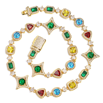 Ice Out Multi-color Diamonds Bracelet