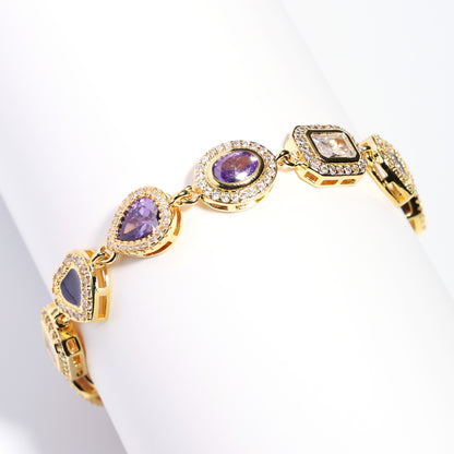 Lavender Dream Purple Gemstone Set ( Necklace＆ Bracelet)