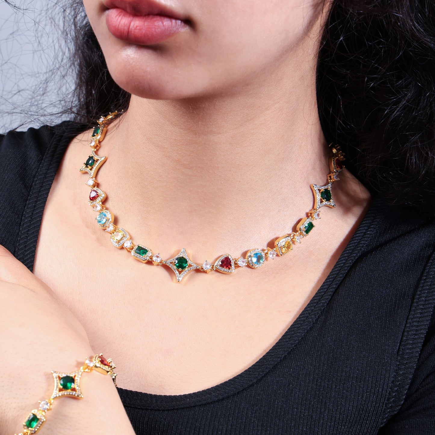 Ice Out Multi-color Diamonds Bracelet
