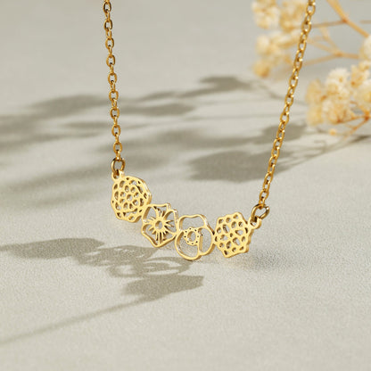 Dainty Birth flower Necklace