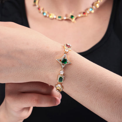 Ice Out Multi-color Diamonds Bracelet