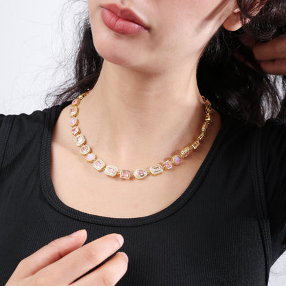 Amour Pink Solstice Gemstone Necklace Set