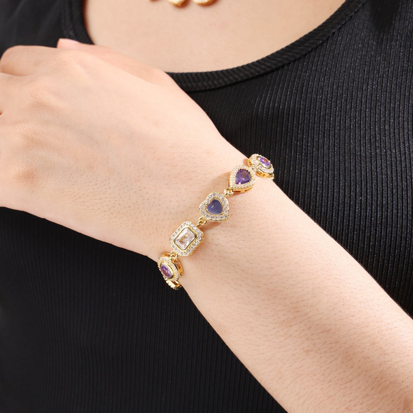 Lavender Dream Purple Gemstone Bracelet