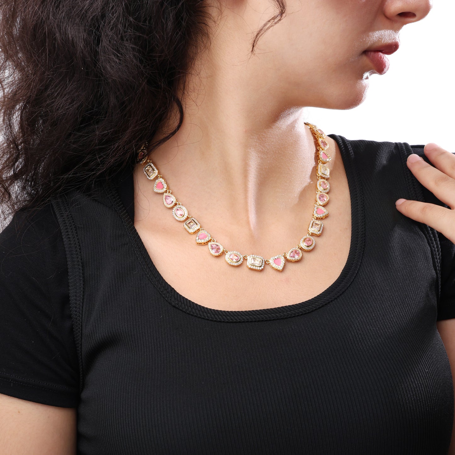 Sakura Dream Pink Gemstone Necklace
