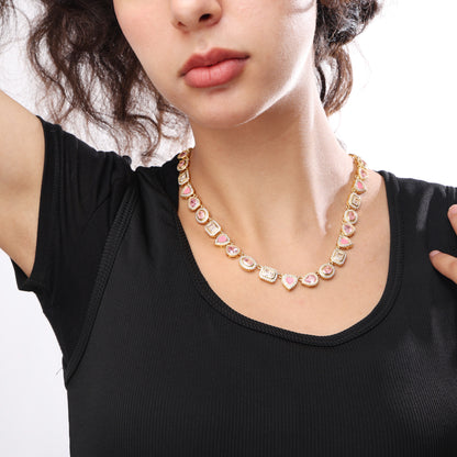 Sakura Dream Pink Gemstone Necklace